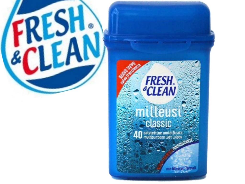 SALVIETTE F&CLEAN MILLEUSI BLU'X40